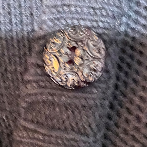 Easel cotton blend retro cropped style cardigan - Picture 14 of 16